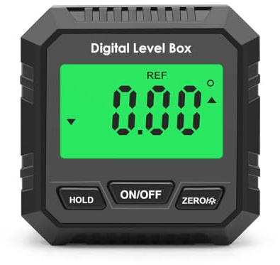 Qury Bärbar elektronisk minilutningsmätare med LCD-display, magnetisk digital vinkelmätare, absolut och relativ mätvinkel och lutningskonvertering