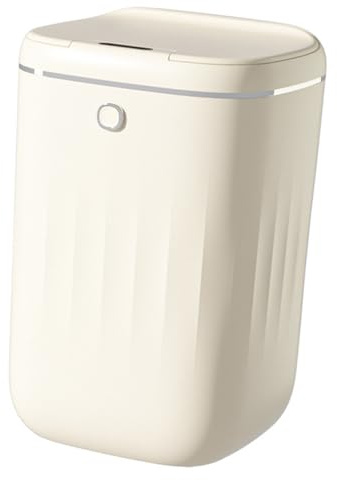 Akozon Cubo de Basura con Sensor Inteligente de 20 L, Cubo de Basura Automático sin Contacto para Uso Doméstico en la Cocina y el Baño, Manos Libres con un Diseño Elegante