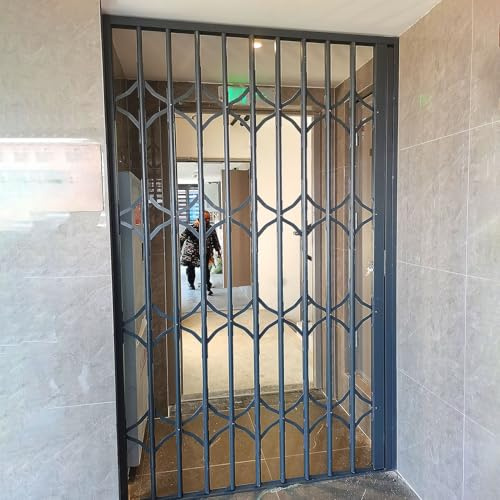 Inferriate per Finestre Protezioni Sicurezza Antifurto Finestre Scorrevoli Serratura, Grande Barra Sicurezza Porta ingresso, Balcone, Corridoio, Grata Sicurezza Finestra Bovindo(W65xH120cm/25x48in)
