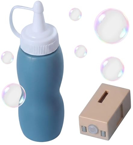 AwnsIMfreien Solución de Recarga de Burbujas, Recarga de líquido de Burbujas, solución de nebulizador y líquido de de 70 ml para varitas para Fiestas Infantiles, Juegos al Aire Libre Azul