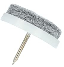 GleitGut Filzgleiter mit Nagel 20 mm Stuhlgleiter Weiss 100 Stück für Stühle und andere Möbelstücke
