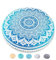 Mandala Life ART Fodera per Cuscino da Pavimento Rotondo Bohémien - 75 cm - 100% Cotone - Custodia Pouf per Pouf per Soggiorno, Camera da Letto, Patio e Altro