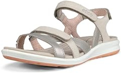 ECCO Cruise Iii, Sandali con Cinturino alla Caviglia, Donna, Argento (Silver Grey/Gravel/Rose Dust), 37 EU