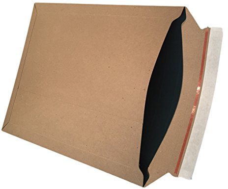 50 Versandtaschen aus Vollpappe 240 x 315 mm Format: A4 Vollpapptaschen Kuverts Taschen braun von dimapax
