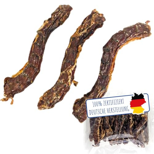 MERVELA Masticazioni essiccate per cani, masticabili, snack per cani, 100% naturali (Colli d'anatra)