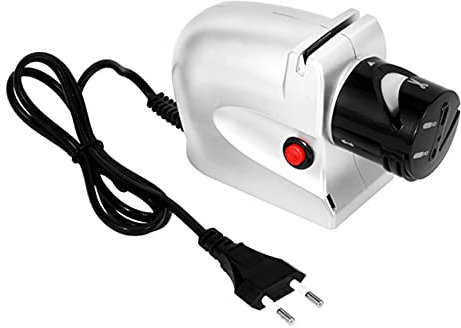QELLON Electric Afilador De Cuchillos, Automático Afilado, Motorizado De Afilado De Cuchillos Profesionales Afilado Afilador De Cuchillos Multifunción EU Plug