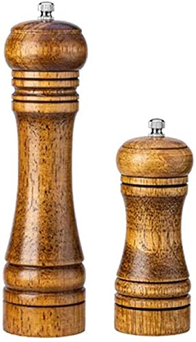 TONZN Pince à broyer Le sel et Le Piment, Rotor en céramique réglable 5/8/10 Pouces 10 Pouces Moulin à sel Chili -10 et 10 Pouces Moulin à sel et moulins à Poivre (5 et 8 Pouces)