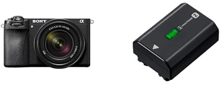 Sony Alpha 6700 | Appareil Photo Hybride APS-C INCL. 18-135mm Objectif (Mise au Point AF basée sur l'IA, stabilisation d'image sur 5 Axes, vidéo 4k 120p, écran Tactile) + NPFZ100