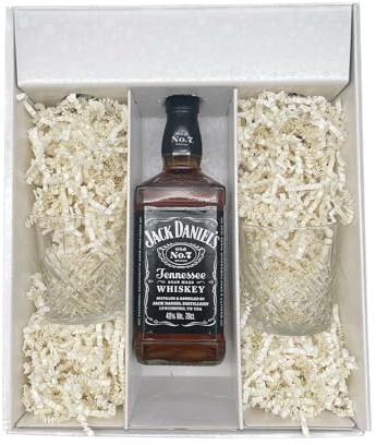Coffret cadeau Blanc - Whisky - Jack Daniel's N.7 40° - 2 Verres à whisky ARCOROC