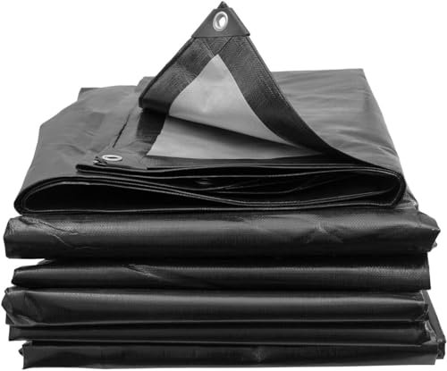 Tarpaulin Extra Heavy Duty Waterproof Cover Tarp Ground Sheet Mesh 250GSM + 6 Free Bungee (3m x 4m)