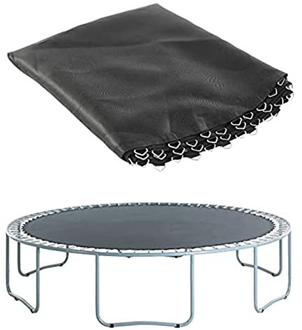 FSDIYU Tappeto Elastico Telo Ricambio Trampolino, Accessori per Trampolino Rotondo Elastico Alto 16FT, Tappetino da Salto a Molla di Sicurezza Resistente all'Acqua e ai Raggi UV con Anelli a V