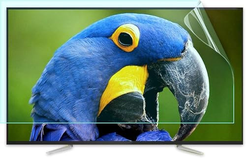 XDRGOOIUY Anti Blue Light Screen Filter for 60-75 Inch TV, Anti-Glare Screen Protector Ultra-Clear Protector Film for LCD, LED, OLED & QLED 4K HDTV, No Fingerprints, Eye Protection