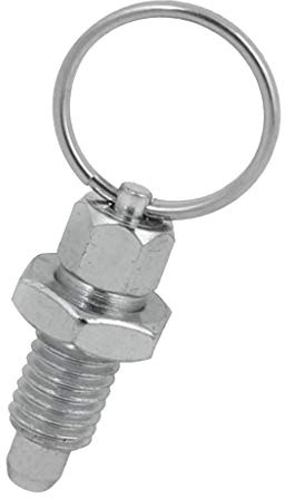 pistro Index Plunger Ring-Pull Nut Spring Loaded Retracted Pin M6/M8/M10/M12/ - M16-10 Stainless Steel Plunger Ring