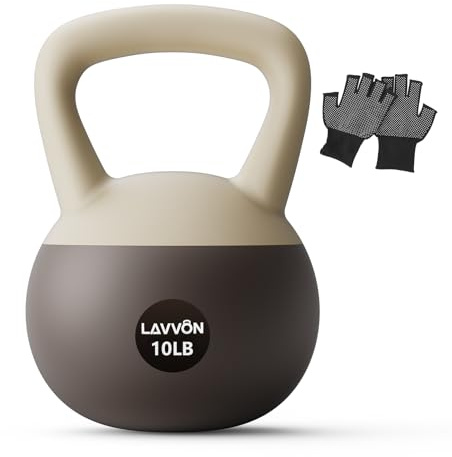 Soft Kettlebell - Cushioned Impact-Resistant Base and Anti-Slip | Kettle bell Anti-Slip Grip Weight for Home Workouts, Safe Strength Training Kettlebells Sets for Women& Men - Non-Slip Gloves