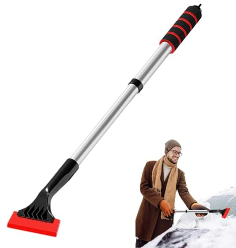 Raschiaghiaccio, Raschiaghiaccio per parabrezza auto,Raschietti da neve telescopici con impugnatura in schiuma - Raschiaghiaccio per Auto e Camion Raschiaghiaccio per Parabrezza Auto Da Raschia e Ghia