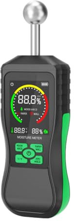 Gvvsjgdbis Umidit� Digitale per Legno Rilevatore di Umidit� del Legno Contatto Igrometro Allarme Tester Umidit� Rilevatore Mandrino