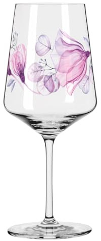 RITZENHOFF 3461011 Sprizz-Glas 500 ml - 2er Set - Serie Sommersonett - 2 Stück mit Blütenmotiv - Made in Germany