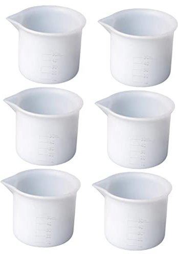 Holibanna Silicone Resin Measuring Cups 6pcs Paint Mixing Cups for DIY Epoxy Craft