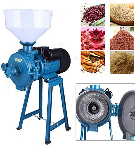 Electric Grain Grinder Mill, 2200W High Power for Rice Corn Coffee Beans Wheat, Dry Cereals Flour Milling Machine with Funnel