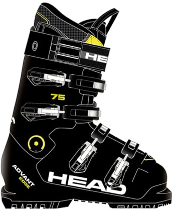 HEAD Men ADVANT Edge 75 Black Ski Boot, 295