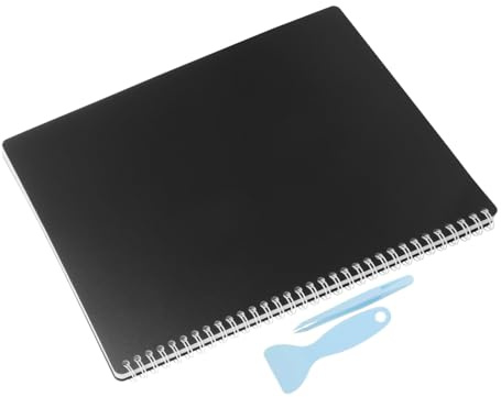 Cabilock Album Adesivi Riutilizzabile Grande con Pagine Spaziose e Organizer per Adesivi per Set Completo con Strumenti per Applicazione e Rimozione Facile
