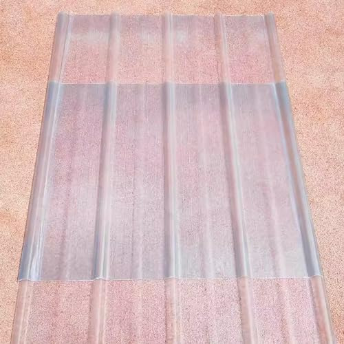 Clear FRP Dachfenster Paneele für Baldachin Balkon & Carport Wasserdicht Transparent Dachbahnen Brunnen Dachmaterial für Außenstrukturen