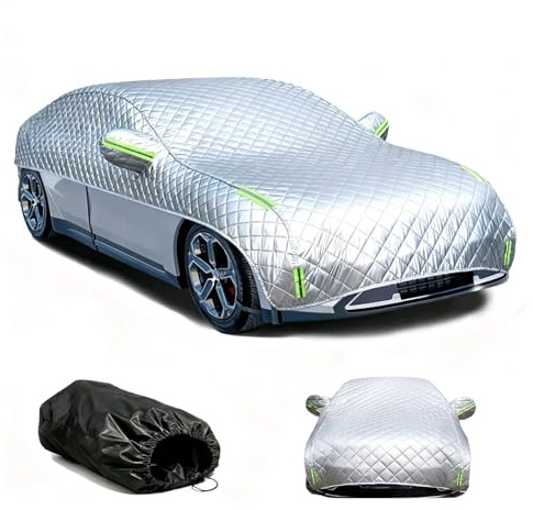 Half Car Cover for BMW 1 Series,Car Covers Waterproof Winter Cover,Thickening Anti-Hail Outdoor Covers All Weather fvth567