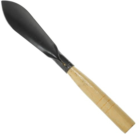 Ciieeo Cazzuola da Giardino a Mano in Ferro e Legno, Piccola Pala da Giardinaggio Impugnatura Ergonomica, Attrezzo Manuale per Piantare Arbusti e Ortaggi in Frutteti e Cortili