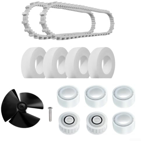 Ersatzteil-Set für Dolphin Poolroboter: Laufrad, Riemen, Kletterrad & Führungsrolle kompatibel mit N CC Plus, M200, M400, M500, für DX3, für DX4, DX6, für Premier, für Triton, für Prowler