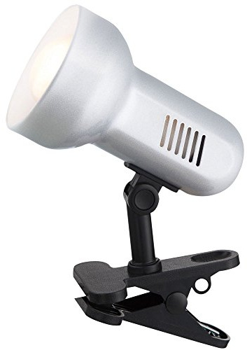 Praktische Klemmstrahler Metall Kunststoff metallic silber Globo BASIC 5497