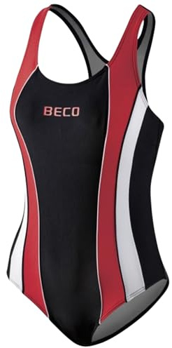 Beco Damen Schwimmanzug-Basics, Rot, 46, 6440