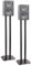 Duronic SPS1022/80 Pair of Speaker Stands - 80 cm Height - Weighable with Sand - Cones to Reduce Vibration - Universal Compatibility Hi-Fi Speakers/Stereo/Home Cinema 5.1