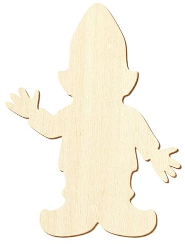 Holz Wichtel - 3-50cm Höhe - Deko Zuschnitte Größenauswahl, Größe:4cm, Pack mit:25 Stück