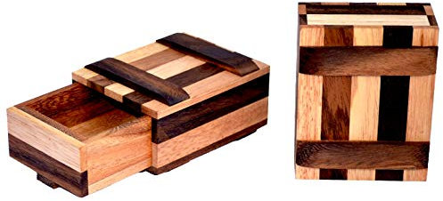 Secret Box Colour small, geheime Designer Geschenkbox mit einem neuem Trick Diese zu öffnen, Geldsafe, Knobelholz Geschenk Trick Box, Money Safe, Geldbox, Ring Box, Knobelkiste,