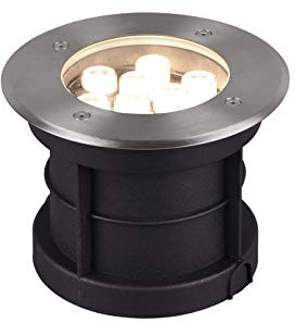 Trio Leuchten LED Außen Bodeneinbauspot Belaja 821660207, Metall Nickel matt, inkl. 9 Watt LED