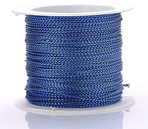 20 M/Rolle, 1,0 Mm, 12 Farben, Perlenschnur, Makramee-Nylonschnur, Geflochtenes Seil Zum Herstellen Von Garn