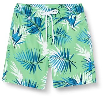 Playshoes Badshorts för pojkar, Grön Hawaii, 110/116 cm