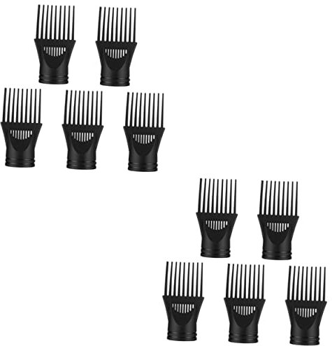 FOMIYES 10 Stk Fönkamm Salon-haartrockner Fön Kamm Breitzahniger Kammaufsatz Föhnaufsatzkamm Gebläsekamm Für Glattes Haar Haartrockner-diffusor Friseurwerkzeug Plastik Düse Konzentrator