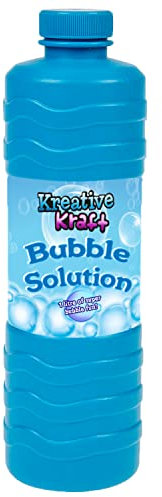 KreativeKraft Liquide Bulles de Savon Enfant Multipack Bouteille 1 Litre de Produit à Bulle pour Pistolet à Bulle Appareil et Machine à Bulle Enfant Flacon Savon Bulle Recharge (Lot de 1)