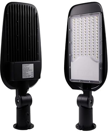LUXULA LED-Straßenleuchte, Wegeleuchte, Außenleuchte, Laterne, 150 W, 17500 lm, 5000 K (neutralweiß), IP65 (Ø48-60 mm)