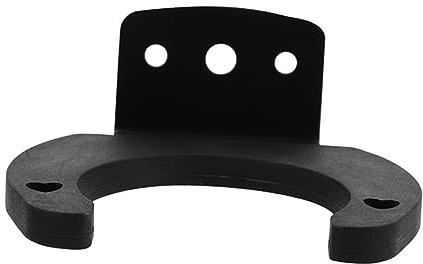 Mikrofonhakenständer Schwarz Eisen Wandmontierter Silikon | Anti Rutsch Halterung, Wandmontiertes Design, Platzsparend für Drahtlose Mikrofone