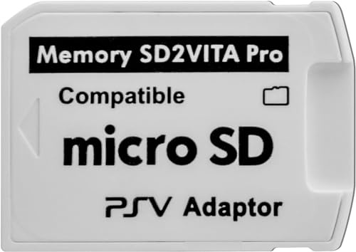 Gamer Gear SD2Vita 6.0 Speicherkartenadapter, PS Vita PSVSD Micro SD Adapter PSV 1000/2000 PSTV FW 3.65 HENkaku Enso System
