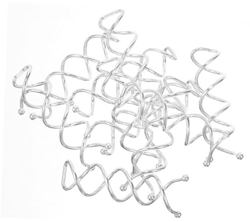 Beavorty 40pcs Spiral Hair Clips for Women Girls Silver Hair Accessories Wedding Hairpin Bun
