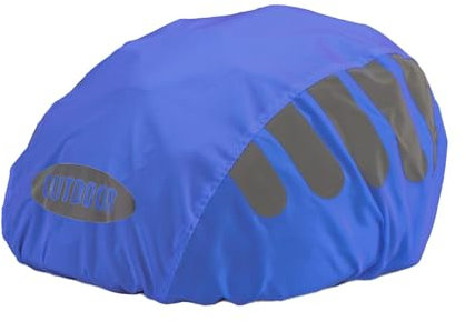 kowaku Fahrradhelm-Überzug, Regenschutz für Fahrradhelme, hohe Sichtbarkeit, wiederverwendbarer Schutzüberzug für Wander- und Radsportaktivitäten im Freien, Blau