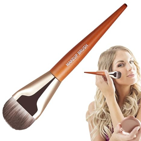 Pincel fino para base de maquillaje, cepillo de maquillaje para base de maquillaje - Cepillo de belleza,Cepillo de belleza, herramienta de maquillaje de base fina, cepillo de maquillaje