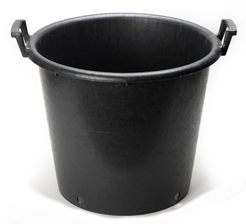 EarlyGrow 2-Pack 50L Heavy Duty Plant Pots Planters Bucket Garden | Plastic planters with handles for outdoor gardens. For potatoes, flowers, vegetables and trees.