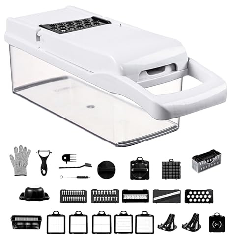 hacker Manuale - Utensile da cucina Taglierina Manuale Cipolle | Universale Multifunzione Tagliatate Patate, Affettatrice Per Contenitori Cucina