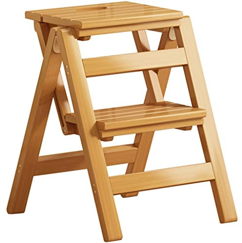 Sgabello pieghevole portatile in legno scaletta - Sgabello da cucina multistrato versatile Sedia da pranzo e libreria Fioriera da giardino - Dimensioni: 50 x 50 cm Colore: [Specificare il colore]