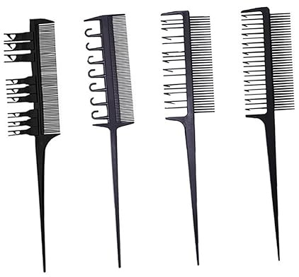 Mipcase Pettine Professionale Per Acconciature Capelli Pettine Coda Per Tinture Capelli Per Parrucchieri Per Mèches Strumenti Per Colorazione Resistente e Durevole