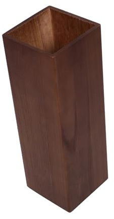 Amosfun Paragüero de Madera Vintage Soporte de Caña para Hogar | Estilo Rústico, Gran Capacidad, Acabado Cuidado, Uso en Entrada y Sala